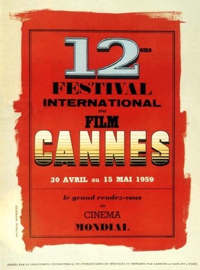 Affiche du 12 ème Festival de Cannes, 1959
